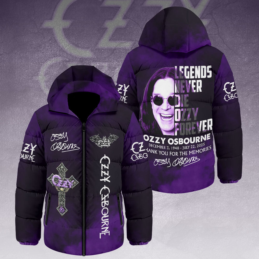 Ozzy Osbourne Thickened Down Hoodd Jacket – HOATT14960