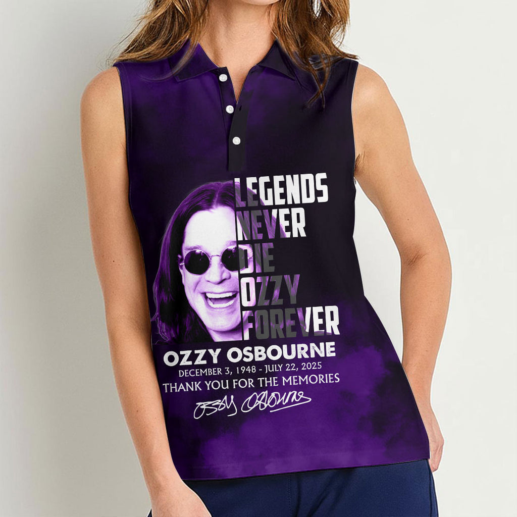 Ozzy Osbourne Women Sleeveless Polo Shirt – HOATT17056