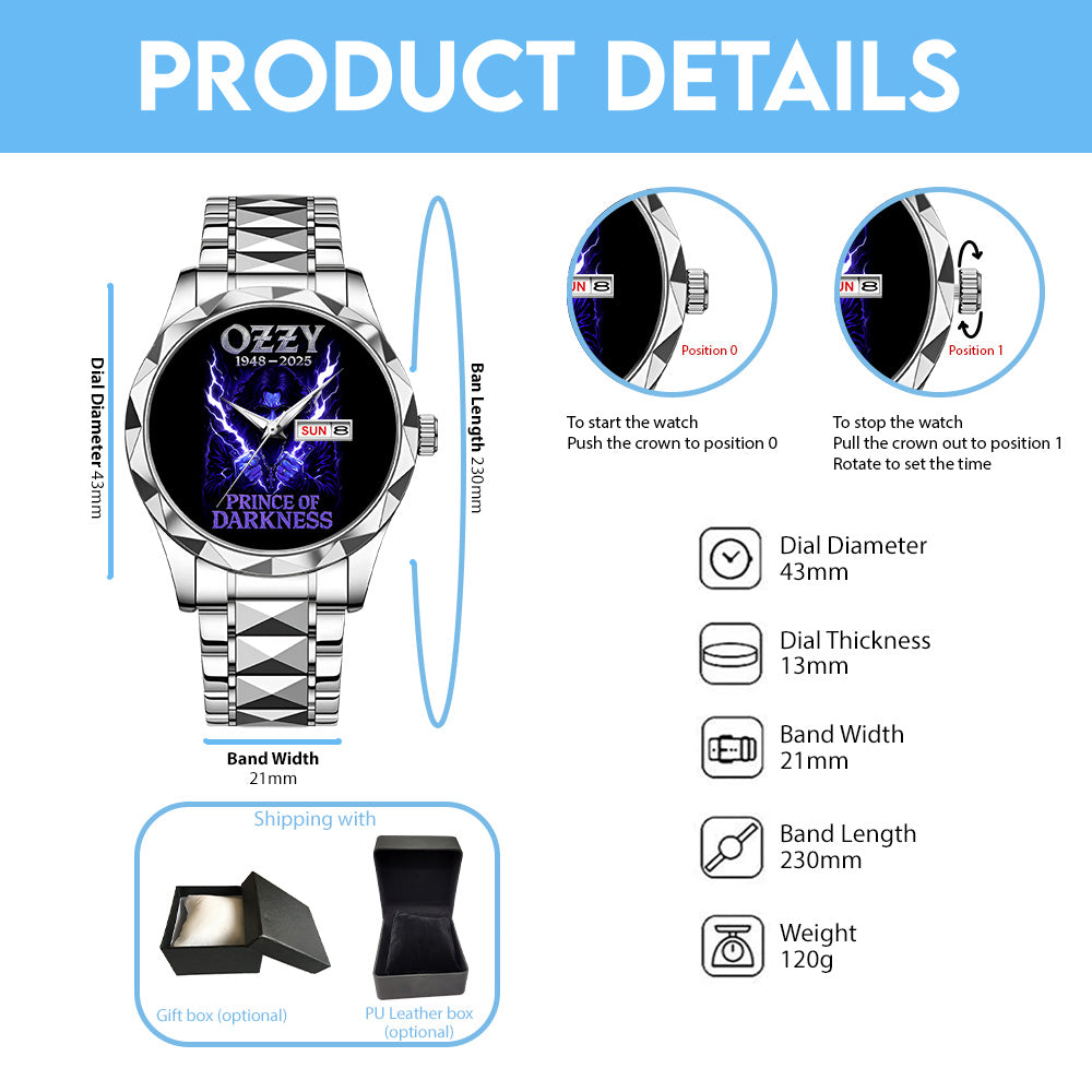 Ozzy Osbourne Alloy Luxury Quartz Watch – TANTN15391