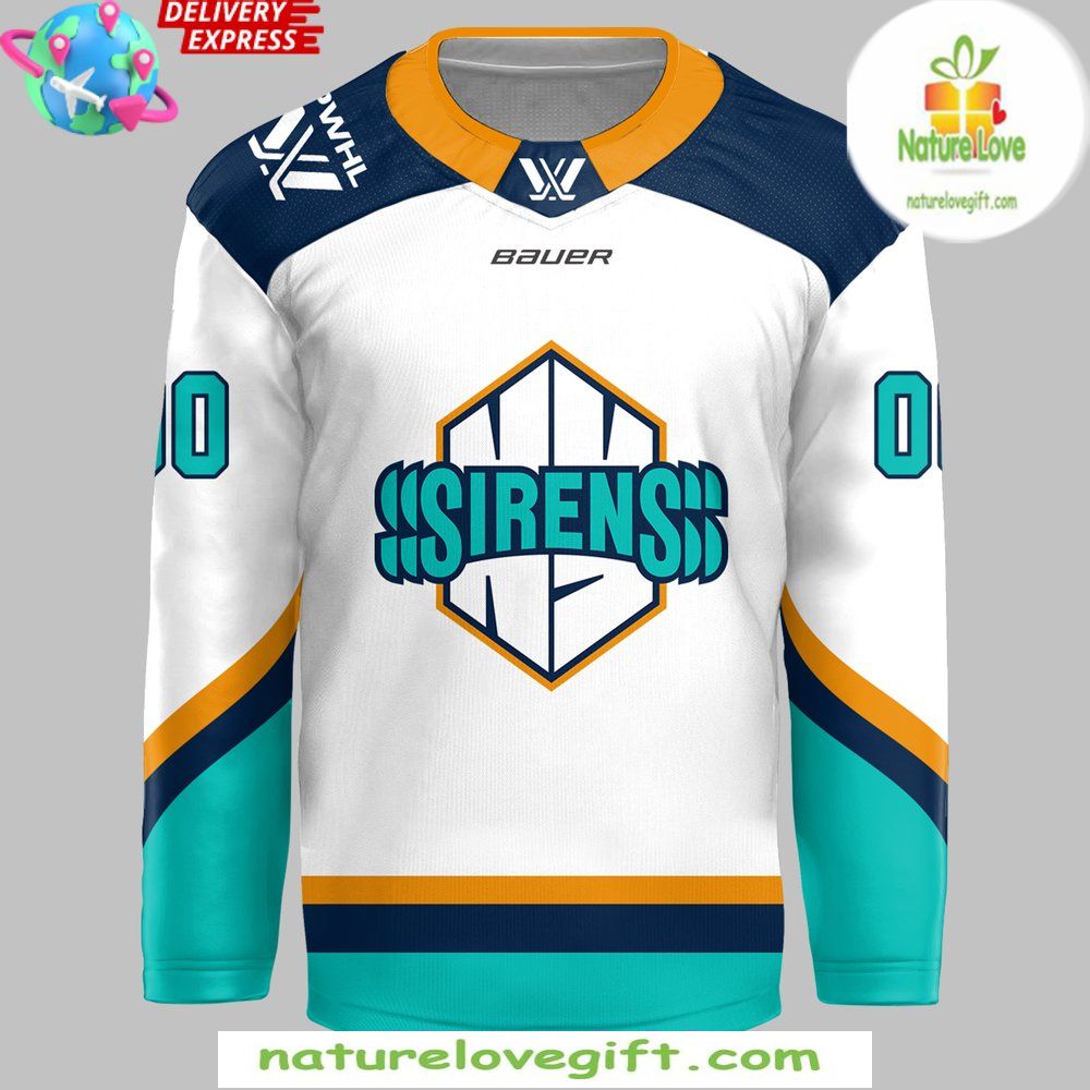 New York Sirens Bauer Hockey Jersey White PHWL Special Edition