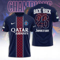 Paris Saint-Germain Champions of Europe 25/26 3D Apparel – TANTN23271