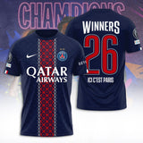 Paris Saint-Germain Champions of Europe 25/26 3D Apparel – TANTN23272
