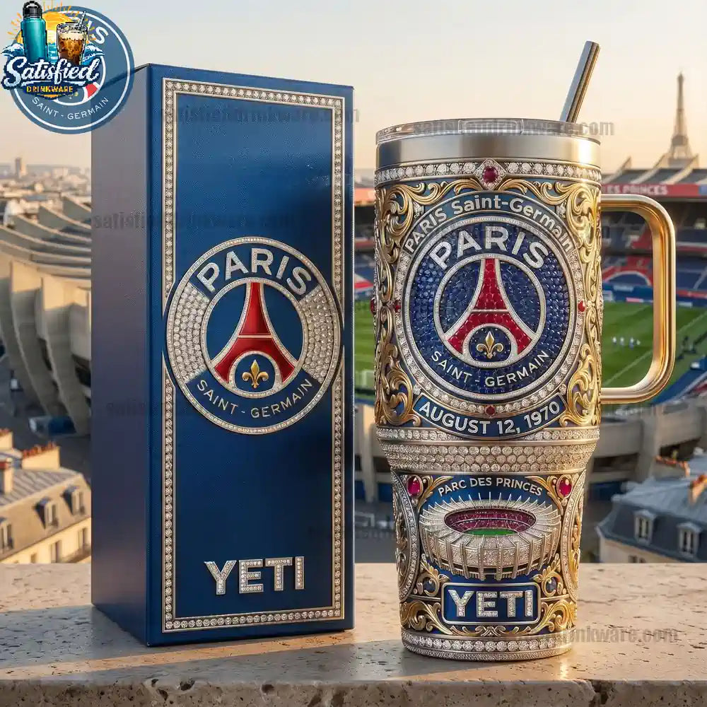 PSG Parc Des Princes EST.1970 With Handle YeTi Tumbler