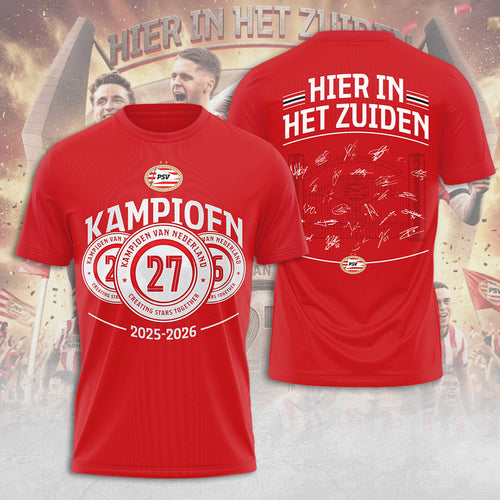 PSV Eindhoven Champions 2026 3D Apparel – TANTN22175