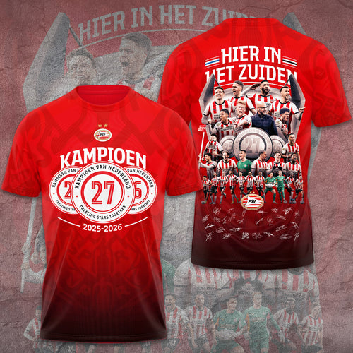 PSV Eindhoven Champions 2026 3D Apparel – GNE5821