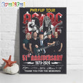 PWR Up Tour 51ST Anniversary Thank You For The Memories Poster Canvas