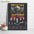 PWR Up Tour ACDC World Tour ACDC PWR Up Tour 2024 Poster Canvas