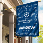 Paris Saint-Germain Champions of Europe 25/26 Double-side Garden Flag – TMTHU6566