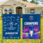 Paris Saint-Germain Champions of Europe 25/26 Double-side Garden Flag – TMTHU6566