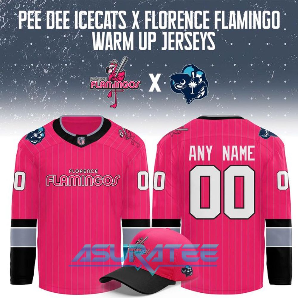 Pee Dee IceCats x Florence Flamingos Warm Up 2026 Hockey Jersey