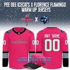 Pee Dee IceCats x Florence Flamingos Warm Up 2026 Hockey Jersey