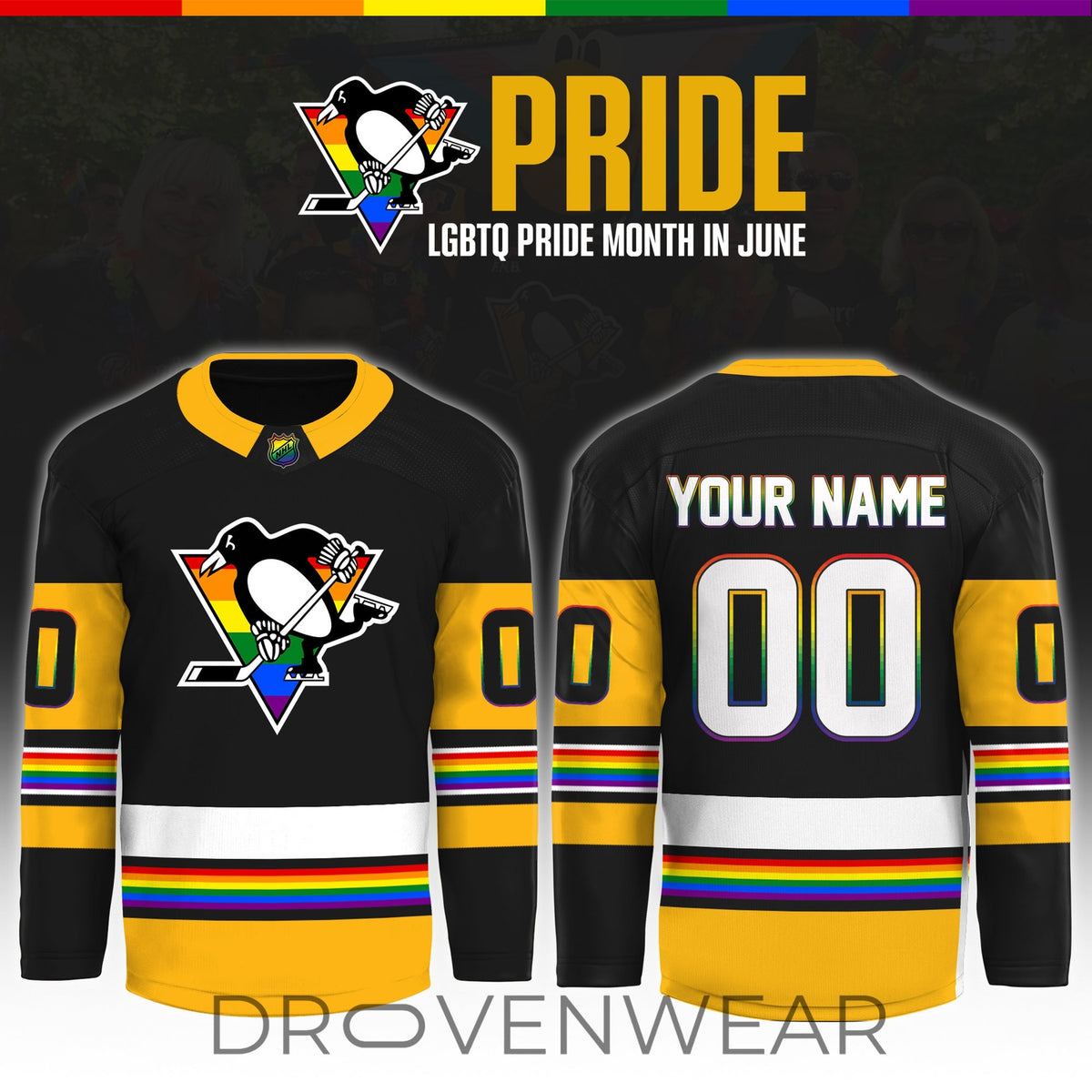 Penguin Pride Month 2026 Special Edition Baseball Jersey