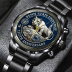 Penn State Nittany Lions Football 170th Anniversary 2025 Black Stainless Steel Watch – TANTN16149