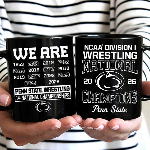 Penn State Nittany Lions Wrestling 2026 National Champions Ceramic Mug – MAITM15218