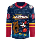 Peoria Rivermen x Mickey Disney Jersey Night Special Hockey Jersey