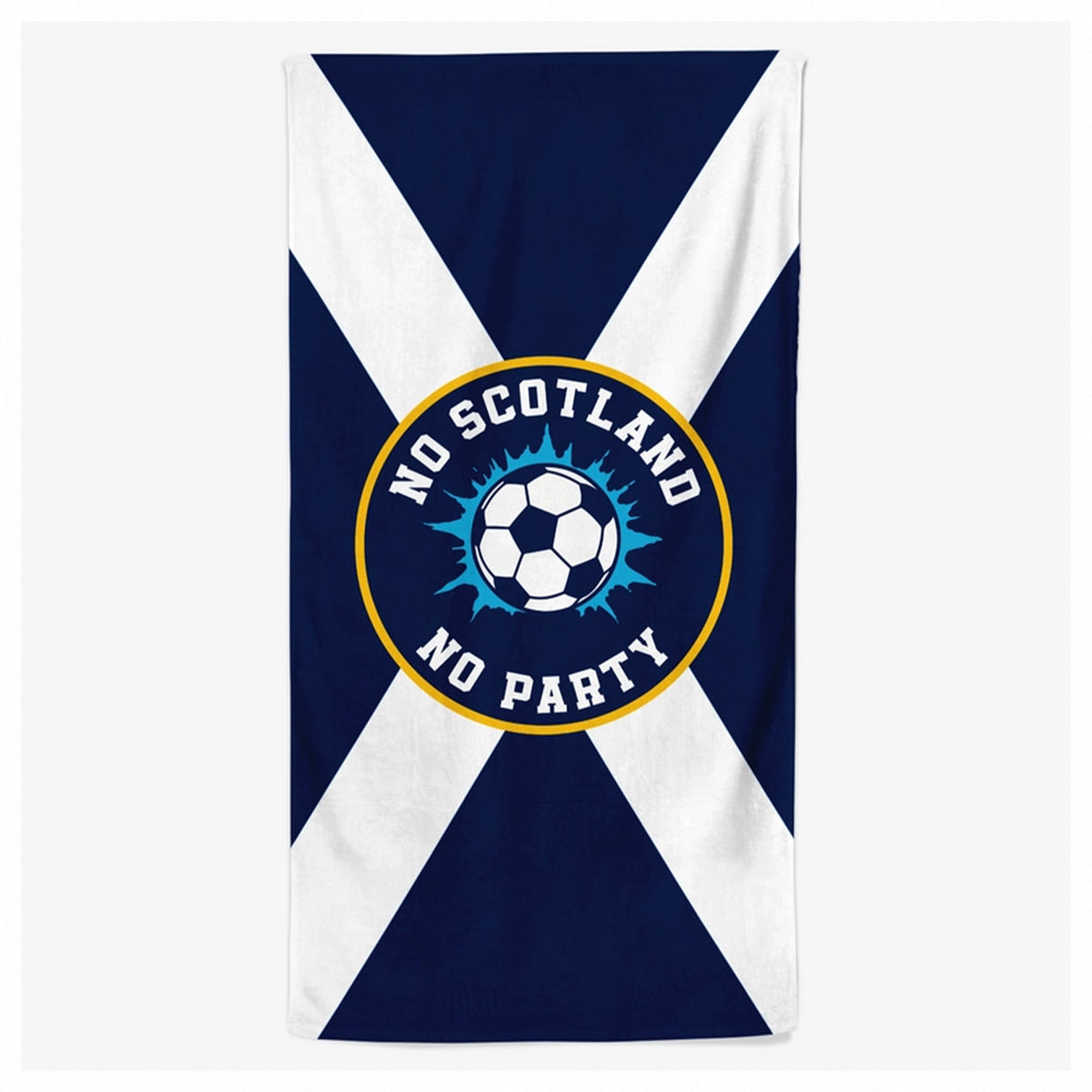 Personalised No Scotland No Party Beach Towel