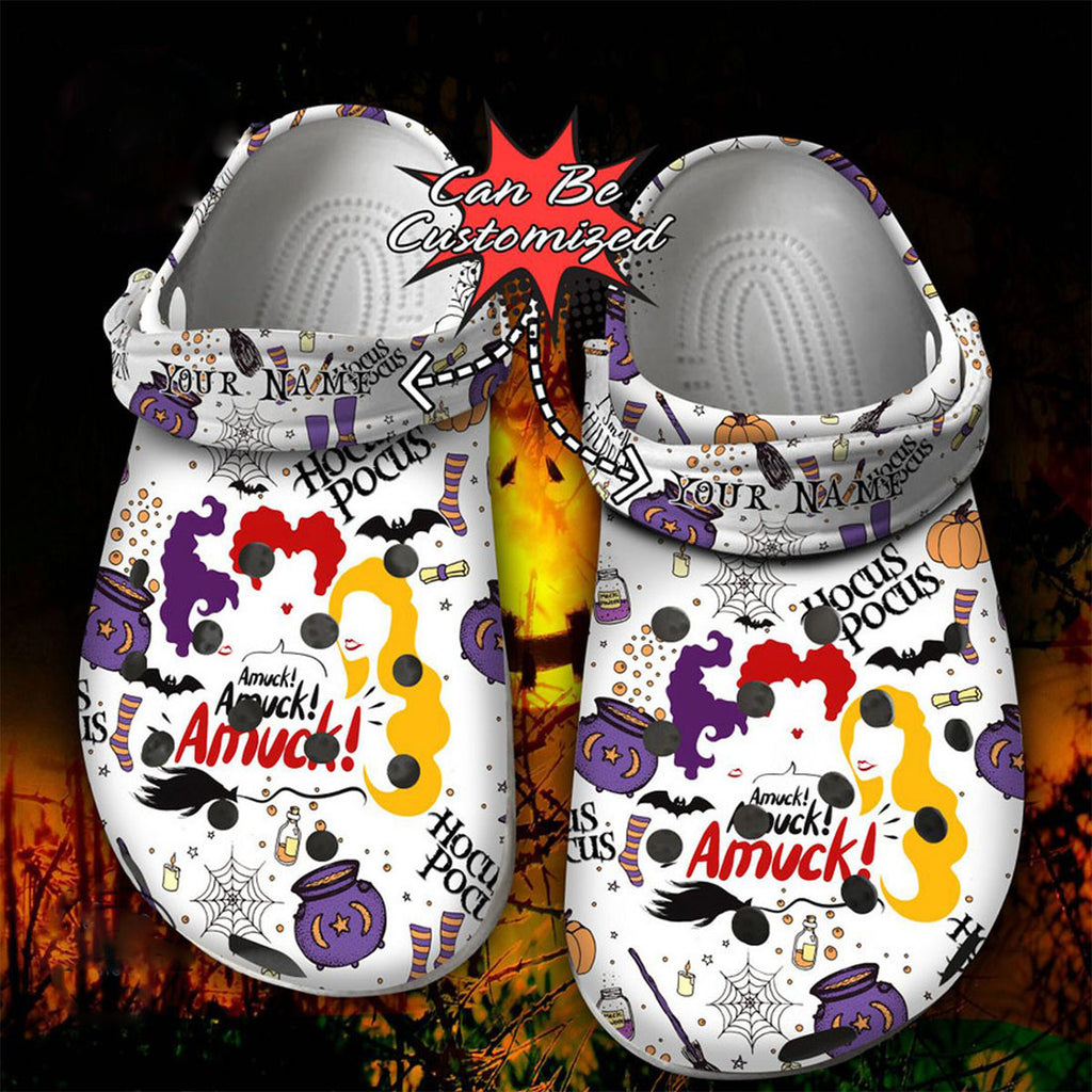 Personalized Amuck Hocus Pocus Halloween Crocs