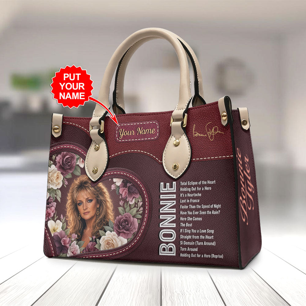 Personalized Bonnie Tyler Leather HandBag – TMTHU8119