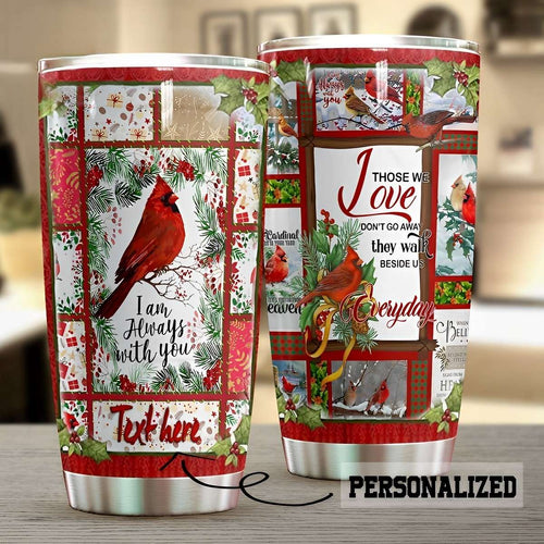 Personalized Cardinal Tumbler, Personalized Christmas Tumbler