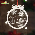 Personalized Christmas Ornament Family Name On Ornaments Xmas Tree Decorations