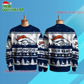 Personalized Personalized Denver Broncos NFL Snow Ugly Christmas Sweater