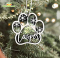 Personalized Dog Ornament Custom Pet Ornaments Christmas Gift for Dogs Lover