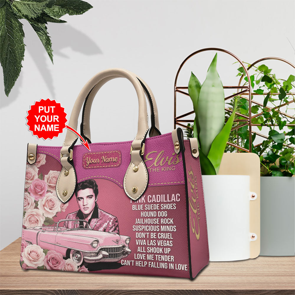 Personalized Elvis Presley Leather HandBag – TMTHU7194