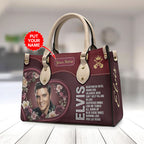 Personalized Elvis Presley Leather HandBag – TMTHU6553