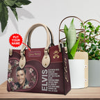 Personalized Elvis Presley Leather HandBag – TMTHU6553