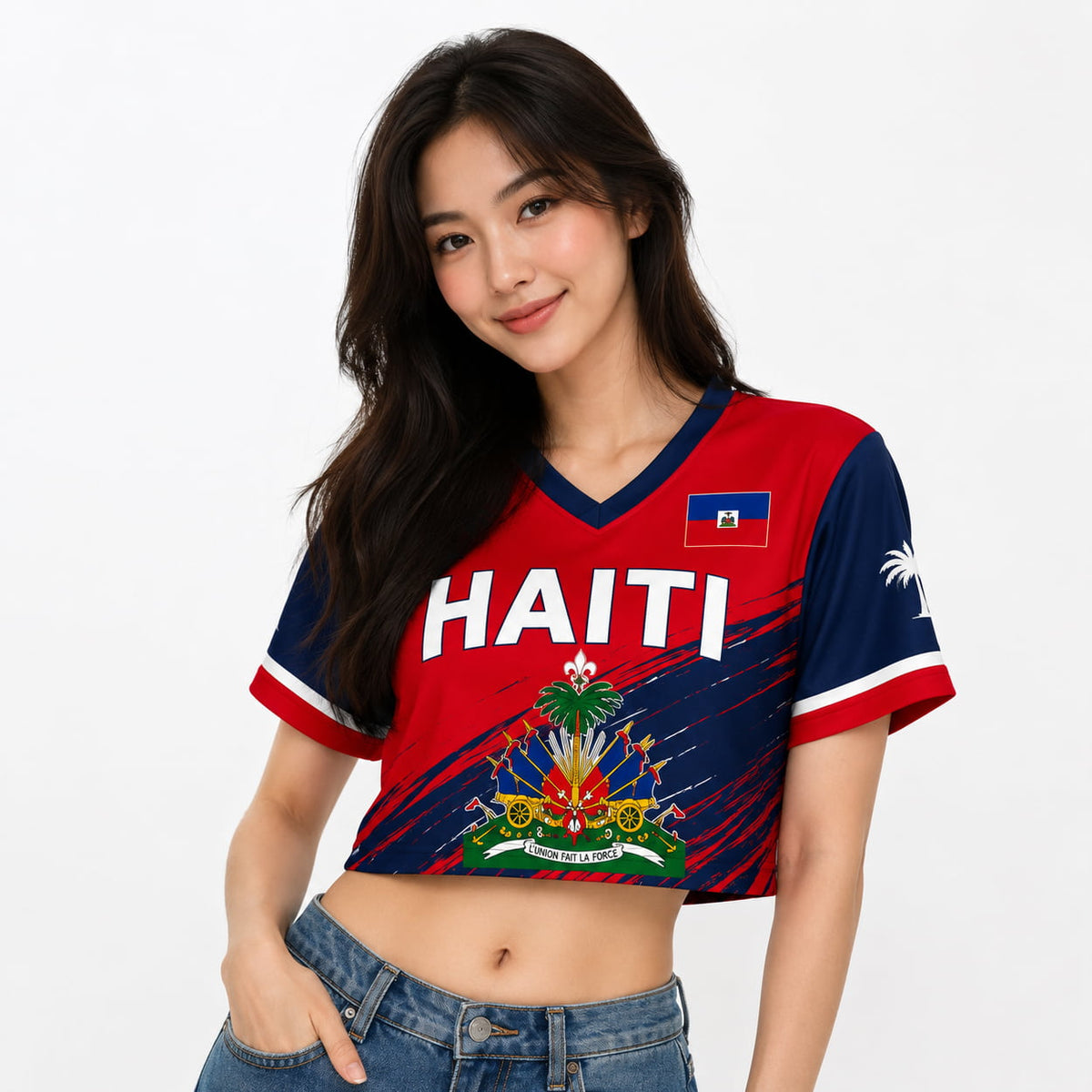 Personalized Haiti World Cup 2026 Crop Top Jersey