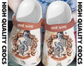 Personalized Hufflepuff Mascot Vintage Harry Potter Crocs