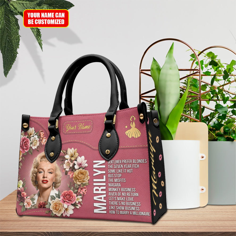 Personalized Marilyn Monroe Leather HandBag – TMTHU8062