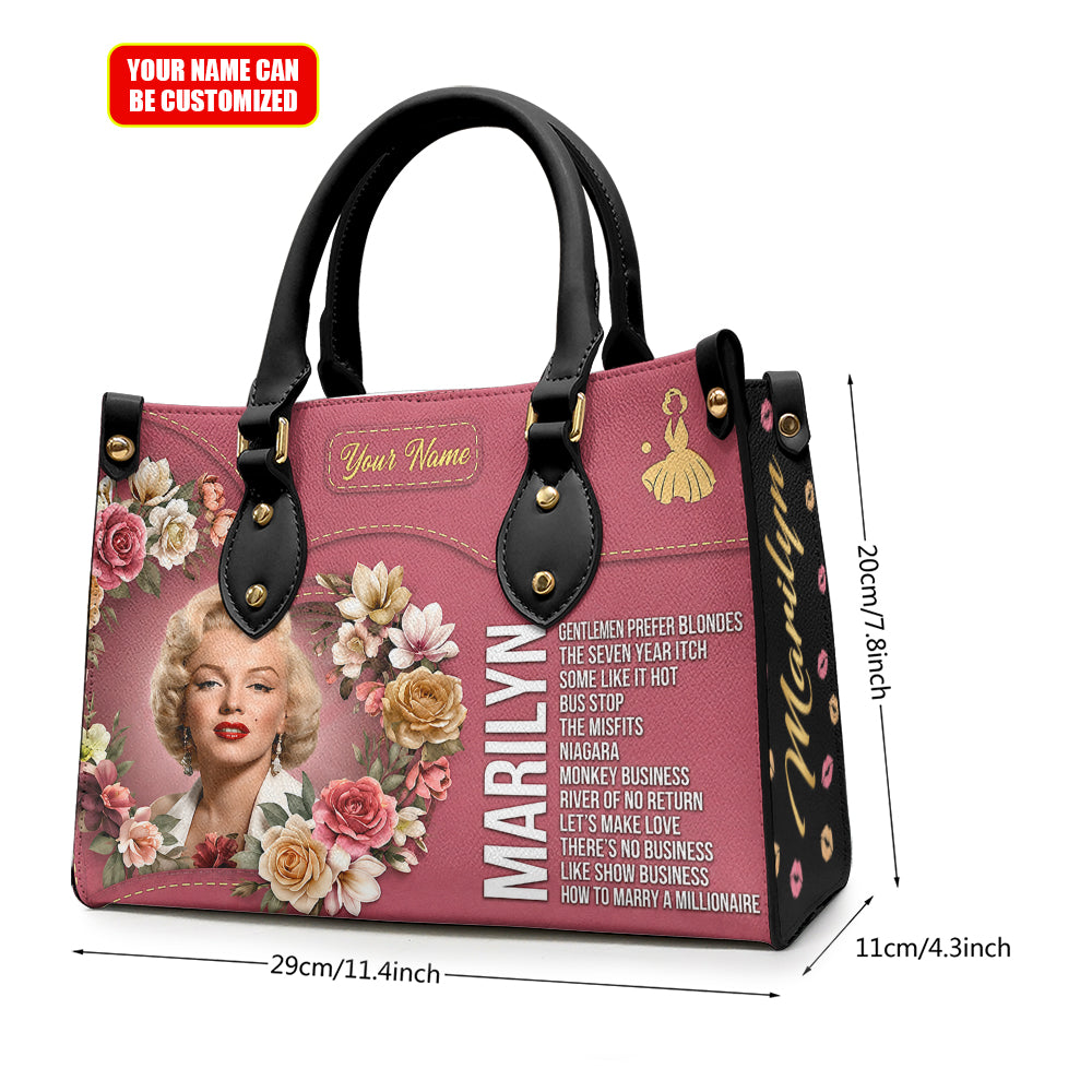 Personalized Marilyn Monroe Leather HandBag – TMTHU8062