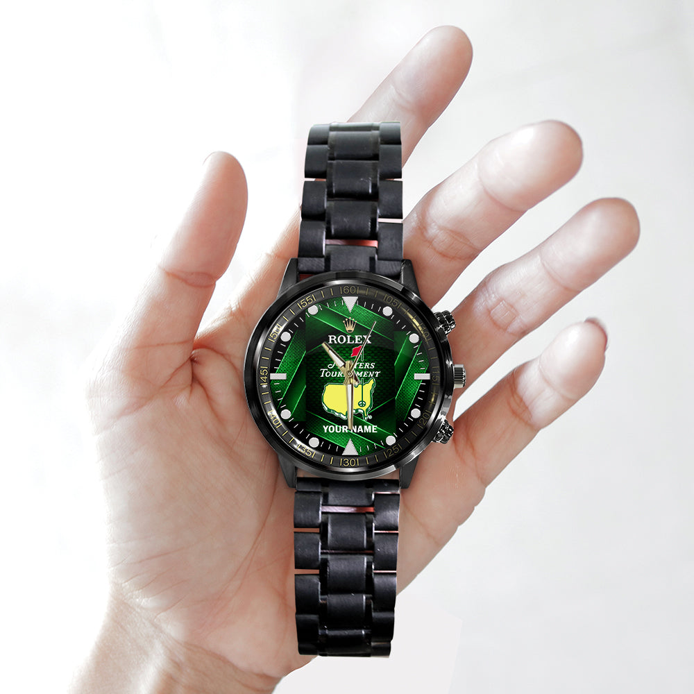 Personalized Masters Tournament x Rolex Black Stainless Steel Watch – MAITM15088