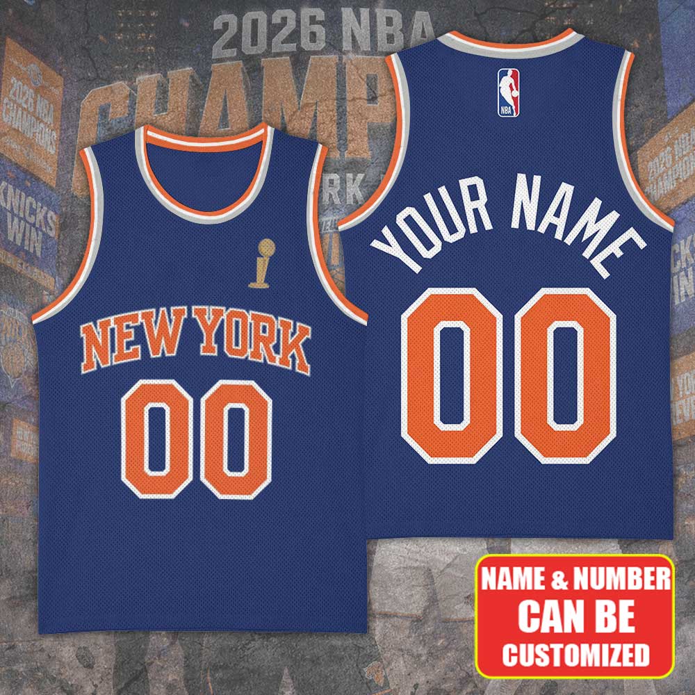Personalized New York Knicks NBA Finals Champions 2026 Basketball Jersey – TMTHU6891