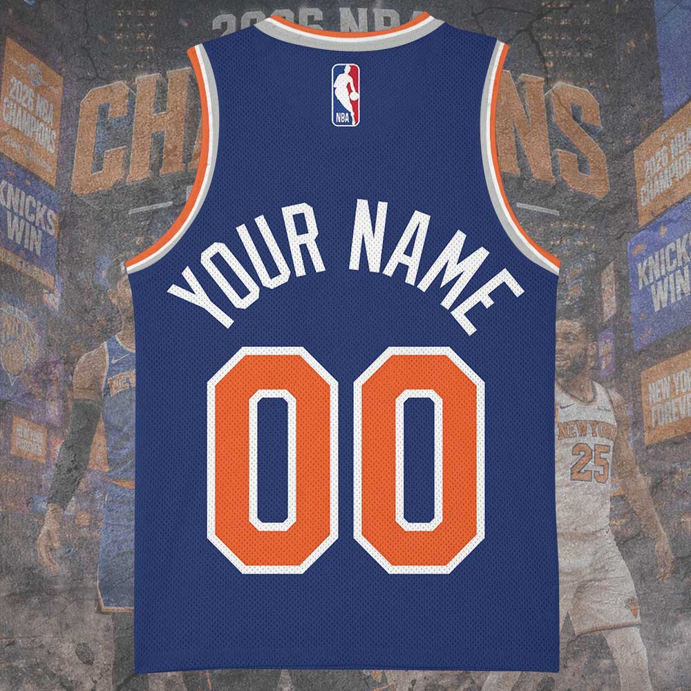 Personalized New York Knicks NBA Finals Champions 2026 Basketball Jersey – TMTHU6891