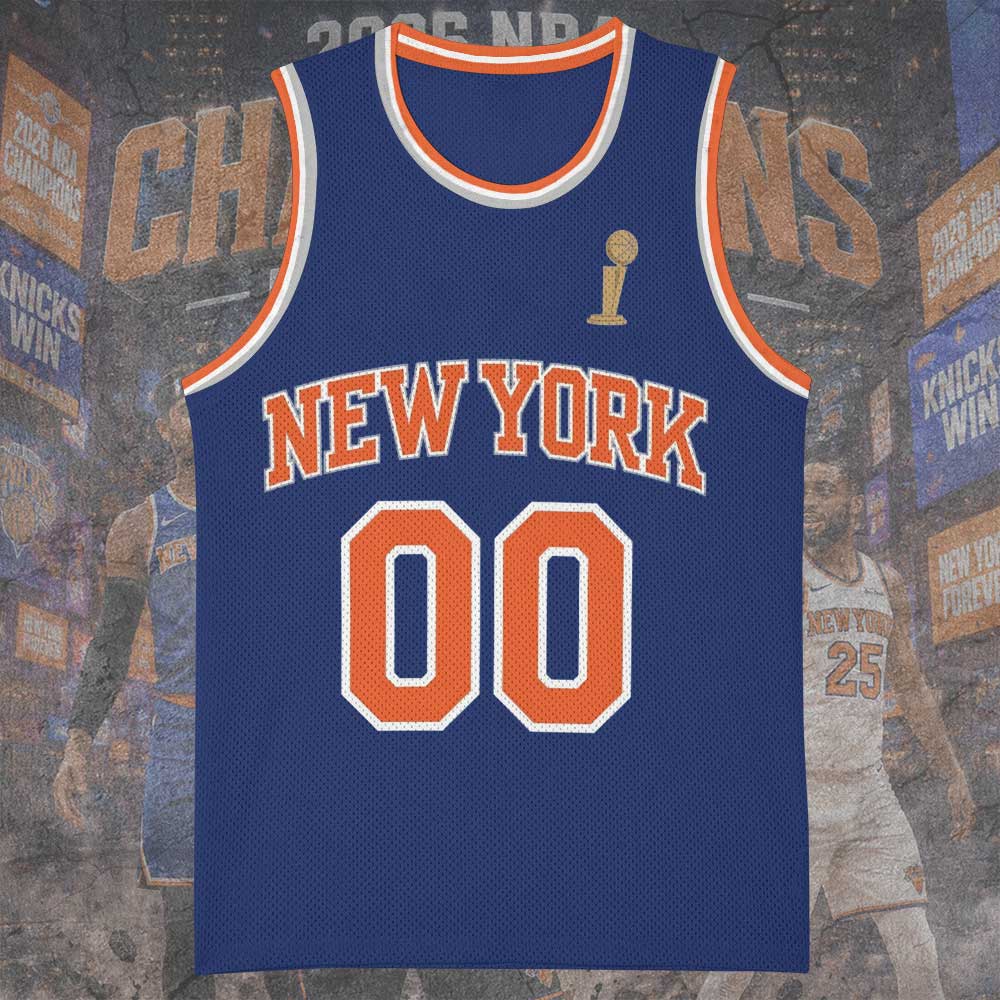 Personalized New York Knicks NBA Finals Champions 2026 Basketball Jersey – TMTHU6891