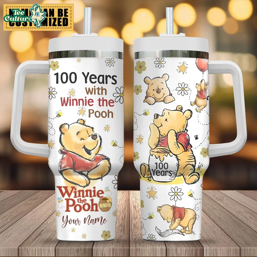 Personalized Winnie-the-Pooh 100th Anniversary 40oz Stanley Tumbler 2026