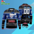 Philadelphia 76ers Festive Snowfall Ugly Christmas Sweater