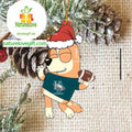 Philadelphia Eagles Bluey Chilli Christmas NFL Acrylic Christmas Tree Decoration Ornament