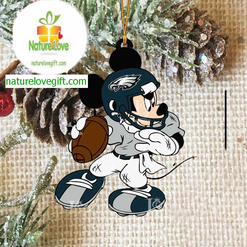 Philadelphia Eagles Disney Mickey Mouse Xmas Christmas Tree Decoration Ornament