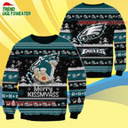 Philadelphia Eagles Merrykissmyass Funny Santa Claus Christmas Ugly Sweater