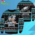 Philadelphia Eagles NFL Mickey Minnie Ugly Christmas Sweater