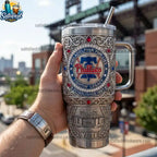 Philadelphia Phillies 40oz With Handle Yeti Tumbler