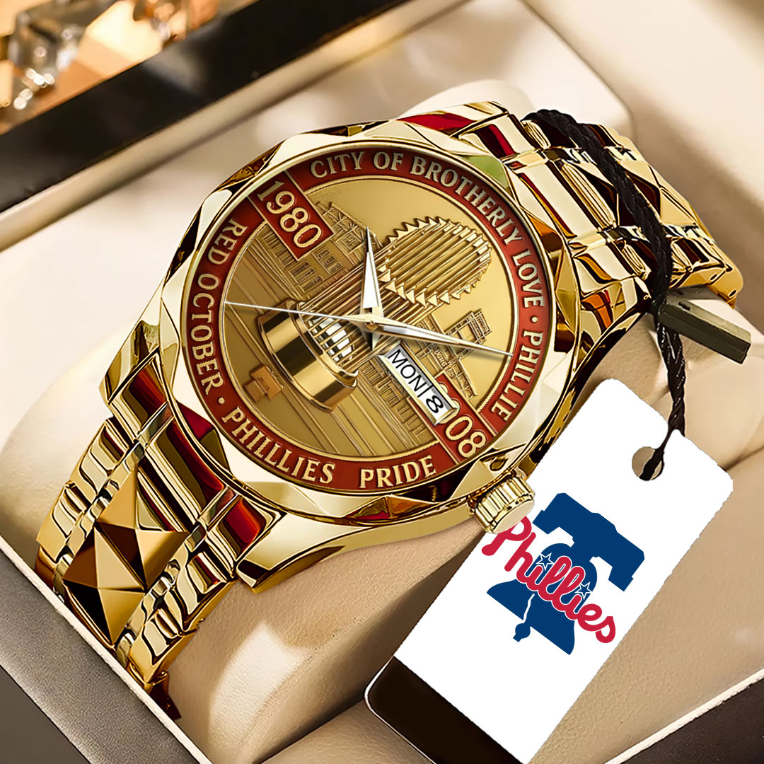 Philadelphia Phillies 142th Anniversary 2025 Alloy Luxury Quartz Watch – TANTN16086