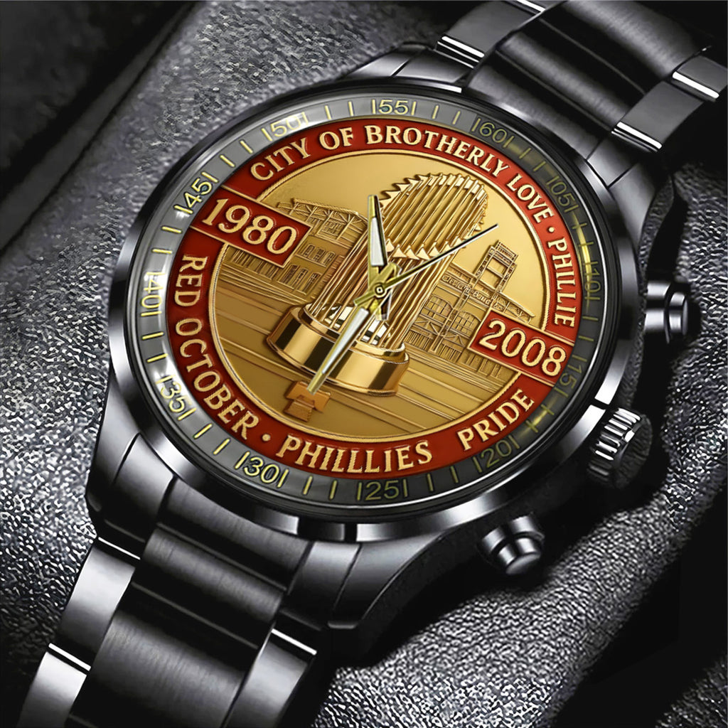 Philadelphia Phillies Black Stainless Steel Watch – TANTN16087