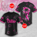 Personalized Philadelphia Phillies x Breast Cancer Awareness Baseball Jersey – MAITM12933