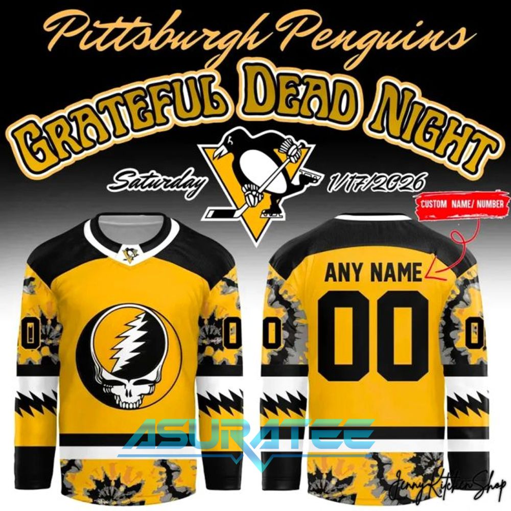 Pittsburgh Penguins 2026 Grateful Dead Limited Hockey Jersey