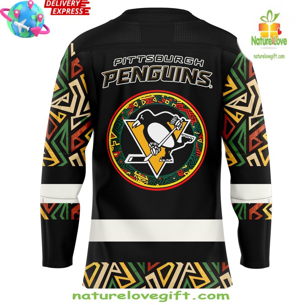 Pittsburgh Penguins Black Hockey History Night Jersey NHL