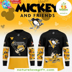 Pittsburgh Penguins Mickey Mouse Hockey Jersey Disney NHL